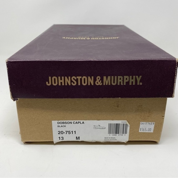 Johnston & Murphy Men\'s Dobson Cap Oxford 20-7511 Black main image 4